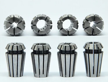 ,2 pcs er16 collets 8mm and 10mm for CNC milling lathe tool and spindle motor, er16 collets