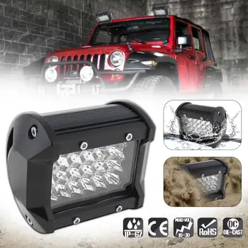 

4 Inch 72W 10800LM Waterproof Car Work Light Spot Lamp with Four Rows light Bars for Off-road Car / Pickup / Wagon