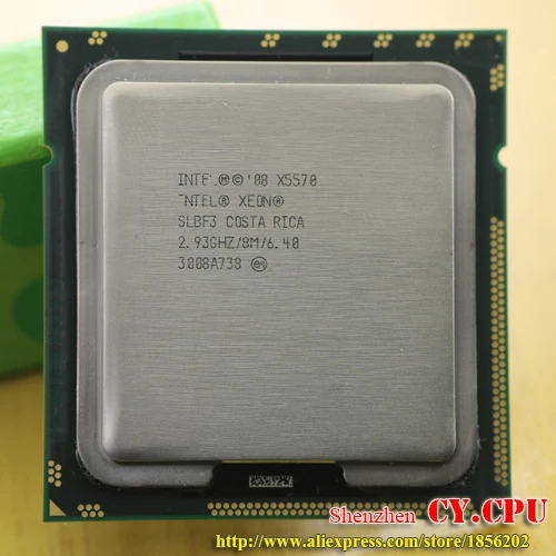 Процессор Intel Xeon X5570 cpu/2,93 ГГц/LGA1366/8 Мб кэш L3/четырехъядерный/серверный cpu Рабочая разбитая штука