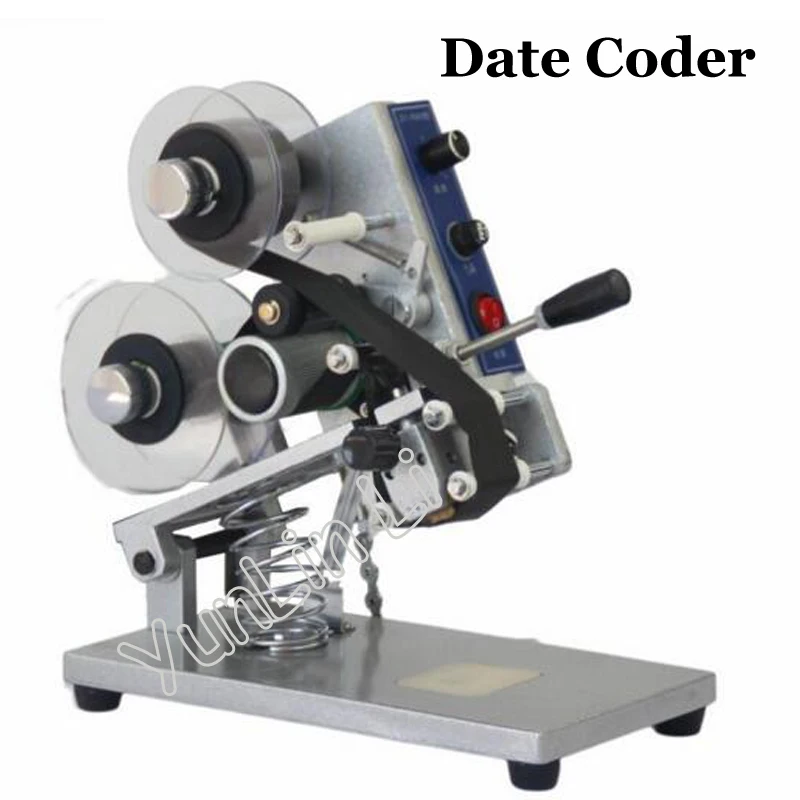 

Heat Ribbon Printer Date Coder Color Ribbon Hot Printing Machine Film Bag Date Printer Manual Coding Machine ZY-RM5