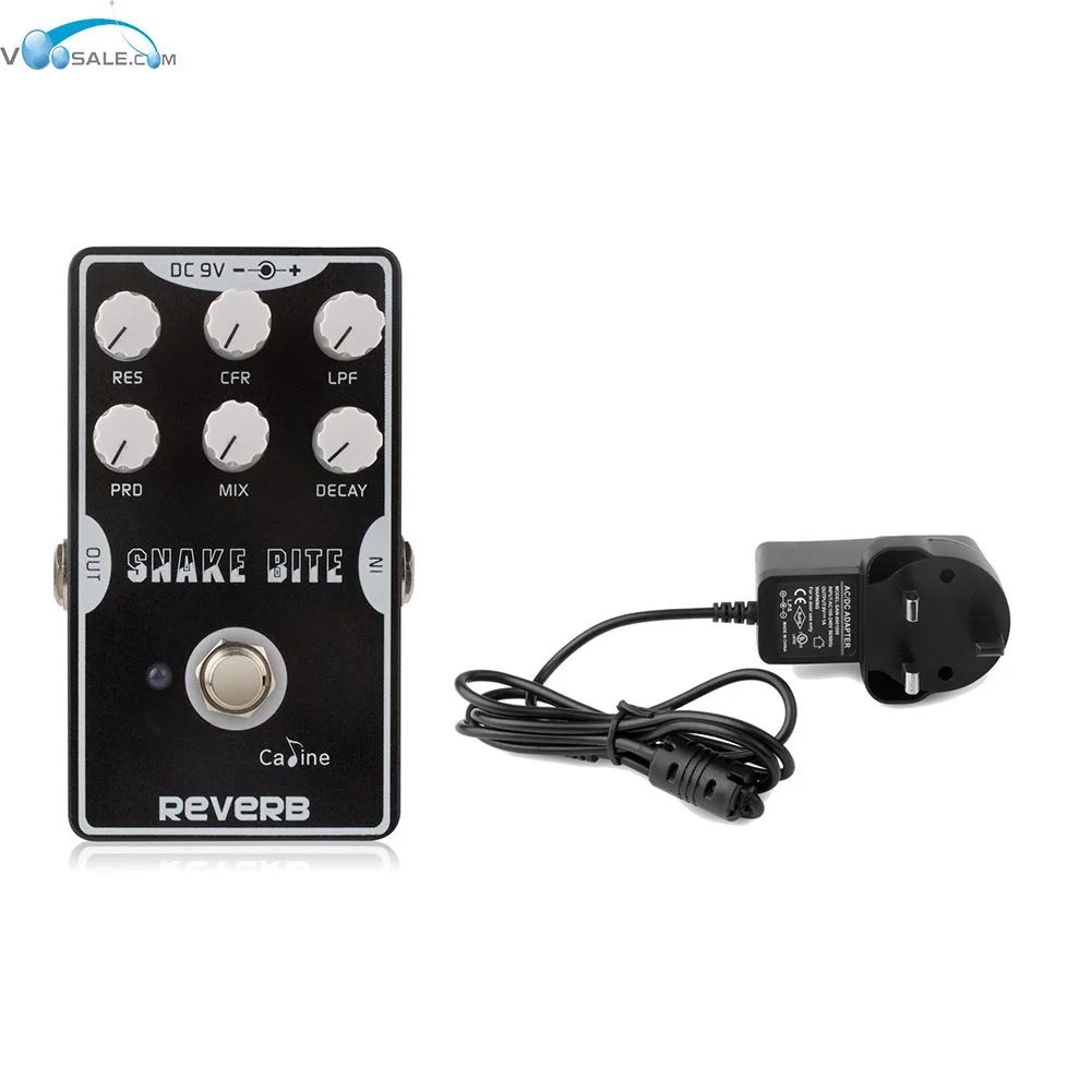 

Caline CP-26 Reverb Guitar Stompbox BlacK with True Bypass Design Pedal+AC100V-240V to DC9V/1A Adapter Guitar Accessories Parts