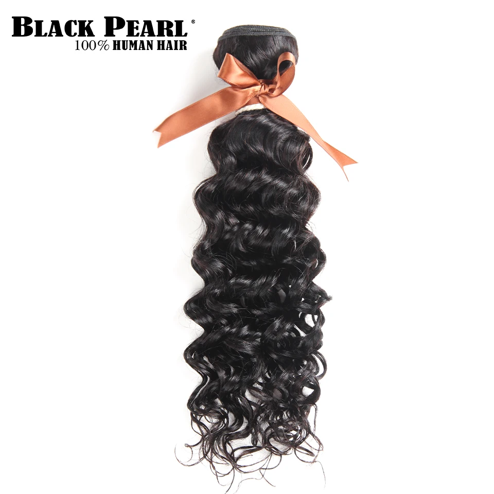 

Blackpearl Peruvian Hair Bundles 100% Human Hair Weft Natural Color Water Wave Bundles 3 Piece 10-26 Inch Non Remy Hair