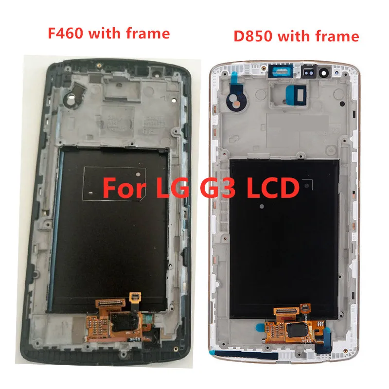 

AAA Qaulity LCD for LG G3 D850 D851 D855 Lcd Screen for G3 D850 F460 Lcd Display Screen Digitizer Assembly With Frame Free Tools