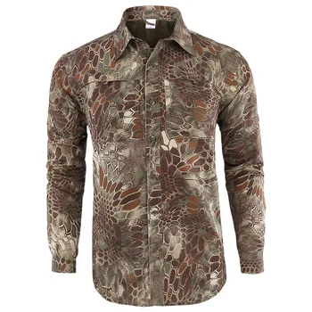 

Men's Detachable Long Sleeve Quick Dry Shirt Military Tactical Outdoor Hiking Breathable Anti UV Removable Lapel Cardigan Tops