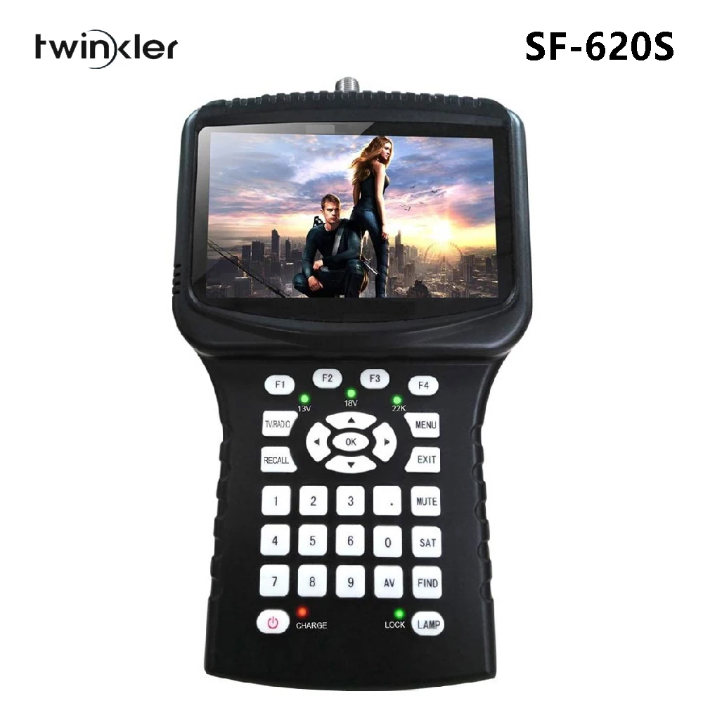 DVB S2 измерительный прибор Twinkler SF 620S 4 3 дюймовый дисплей анализатор спектра Satfinder