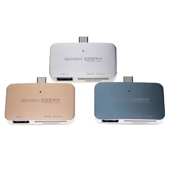 

Type-C to USB3.0 OTG Combo Adapter Connection Kit SD TF Memory Reader
