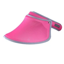 Женские летние солнцезащитные защитные шапочки, двойной слой, прозрачный пустой Топ, Солнцезащитная шляпа TY66