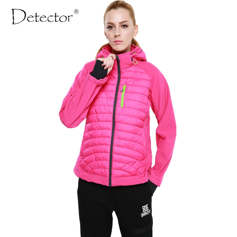Image Detector 2016 Women Winter Sport Softshell Jacket Outdoor Windproof Waterproof Hiking Jacket Camping Warm Clothes