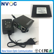4 шт./лот, 100 м 1 RJ45+ 1 Megibit SFP порт, Ethernet неуправляемый волоконный переключатель, евро зарядка, внешний источник питания, SFP медиаконвертер