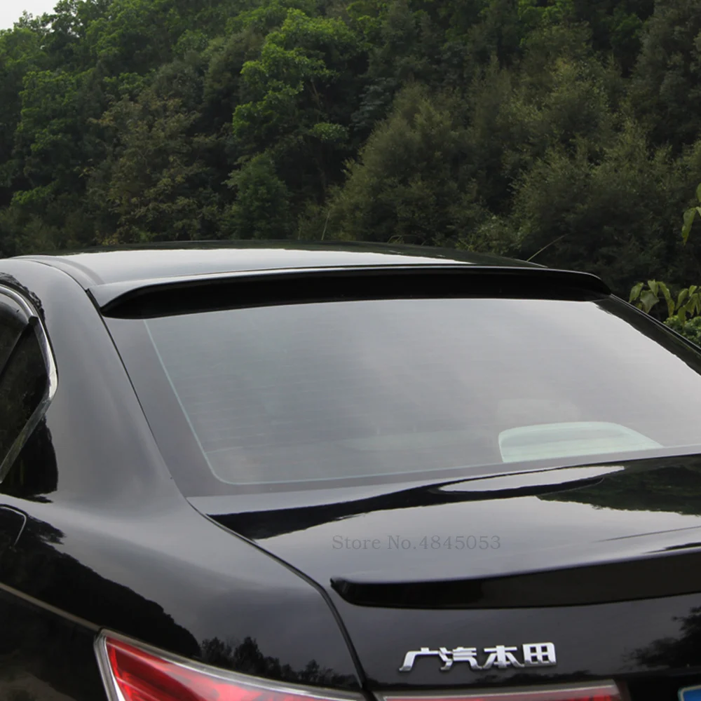Черный спойлер на крышу для Honda Accord 2008 2013 высококачественный АБС пластик задний