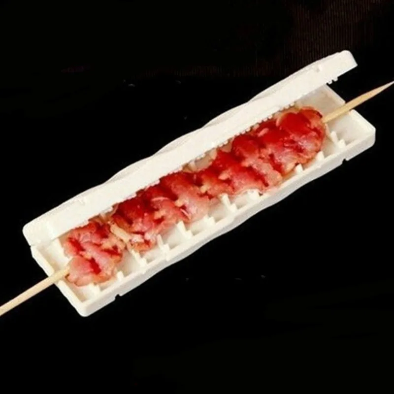 

1pcs quick skewer meat tool wear string BBQ tools barbecue skewer machine wear meat vegetable string cooking accessories
