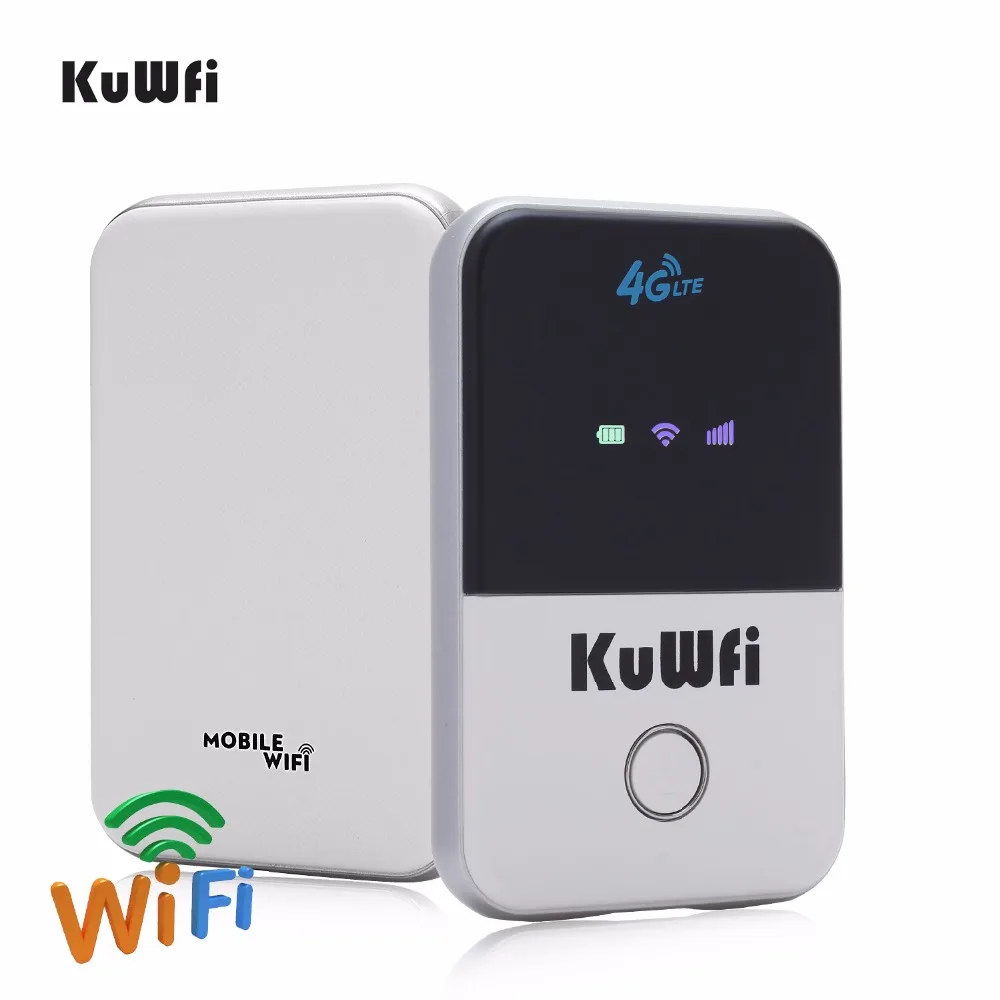 KuWfi 4G Wifi роутер мини 3g/4G LTE беспроводной маршрутизатор Портативный Карманный Wi-Fi Мобильная точка доступа автомобильный Wi-Fi роутер со слотом для sim-карты