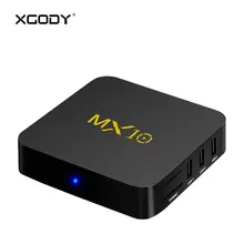 XGODY MX10 Smart TV Box Android 7.1 Nougat RK3328 Quad Core 4GB DDR4 RAM 32GB ROM Kodi Media Player 4K TV Receiver Streamer HDMI