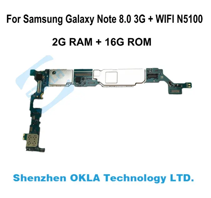 1 шт. для samsung Galaxy Note 8 0 N5110 wifi 2G ram 16G rom Материнская плата замена f оригинальный