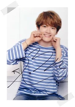 

signed KPOP EXO Baek Hyun autographed photo 6 inches free shipping KPOP 112017A