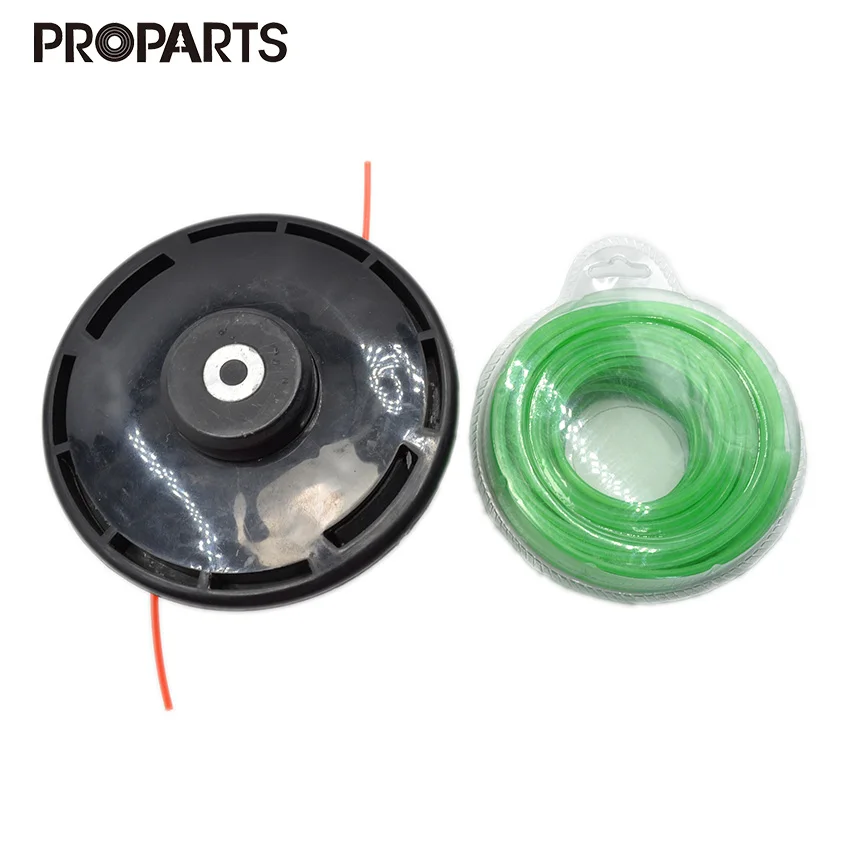2 Lines Nylon Brush Cutter Grass String Trimmer Head with Green Color 2