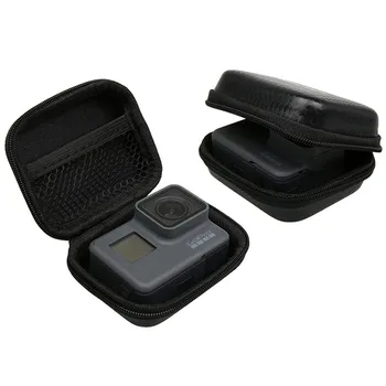 

Portable Waterproof PU EVA Bag for Gopro Hero/Xiaomi yi ant sports Camera / headset accessories storage bag Mini Portable bag