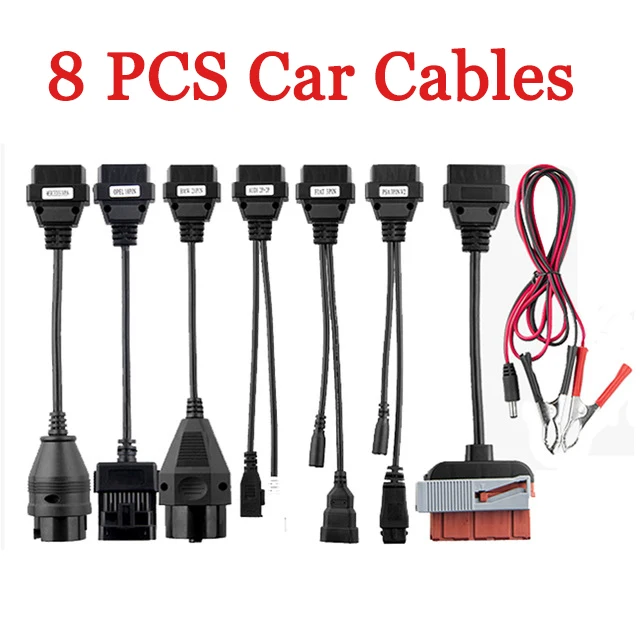 OBD obd2 Полный комплект 8 автомобильных кабелей tcs CDP pro Plus для Диагностического