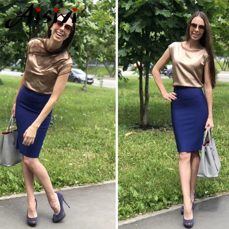 Леопардовый принт Повседневное шифонная шелковая блузка приталенное платье без