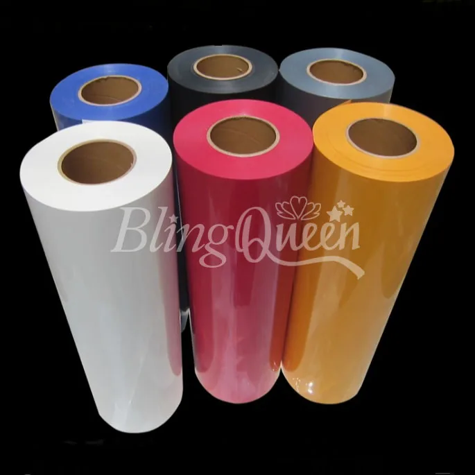 

BlingQueen 20" X 40"/51CM X 100CM Korean Hot Fix Iron On PVC HTV Heat Transfers Vinyl Cutting Films