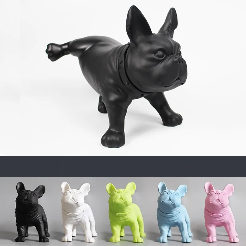 

Animal Home Decor PE Plastic Bull Dog Ornaments Wedding Gift Creative Simulation Peeing Dog Statues Home Decoration Accessories