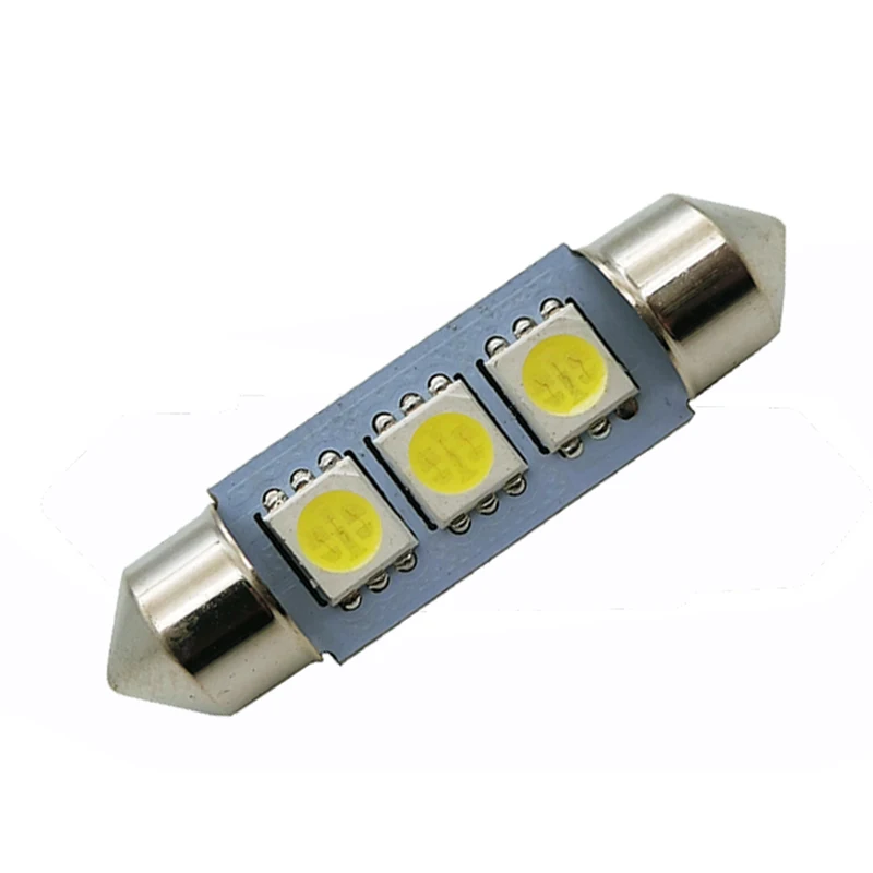 Белый Автомобильные светодиодные C5W 5050 3 Smd 3Smd 31 мм 36 мм/39 мм/41 мм Dc 12 V лампа для внутреннего корпуса сигнальная лампа для открытой автомобильной двери с лампа лампочка указателя поворота