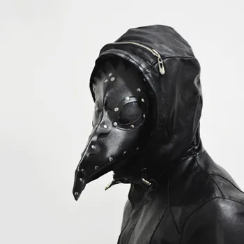 

PU Gothic festival supplies bird beak mask black mask halloween mask party mask masquerade party cosplay accessories