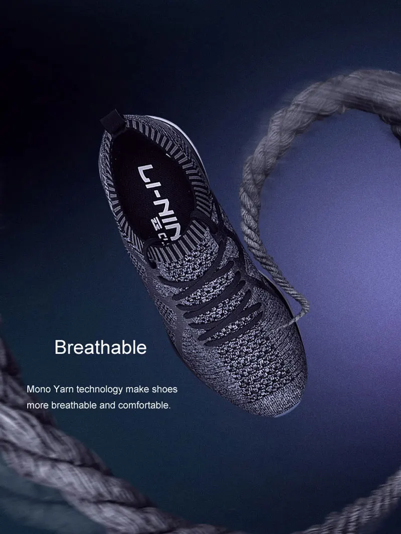 Li-Ning/мужские кроссовки LN CLOUD III, дышащая спортивная обувь с подкладом, спортивные кроссовки ARHN023 XYP665