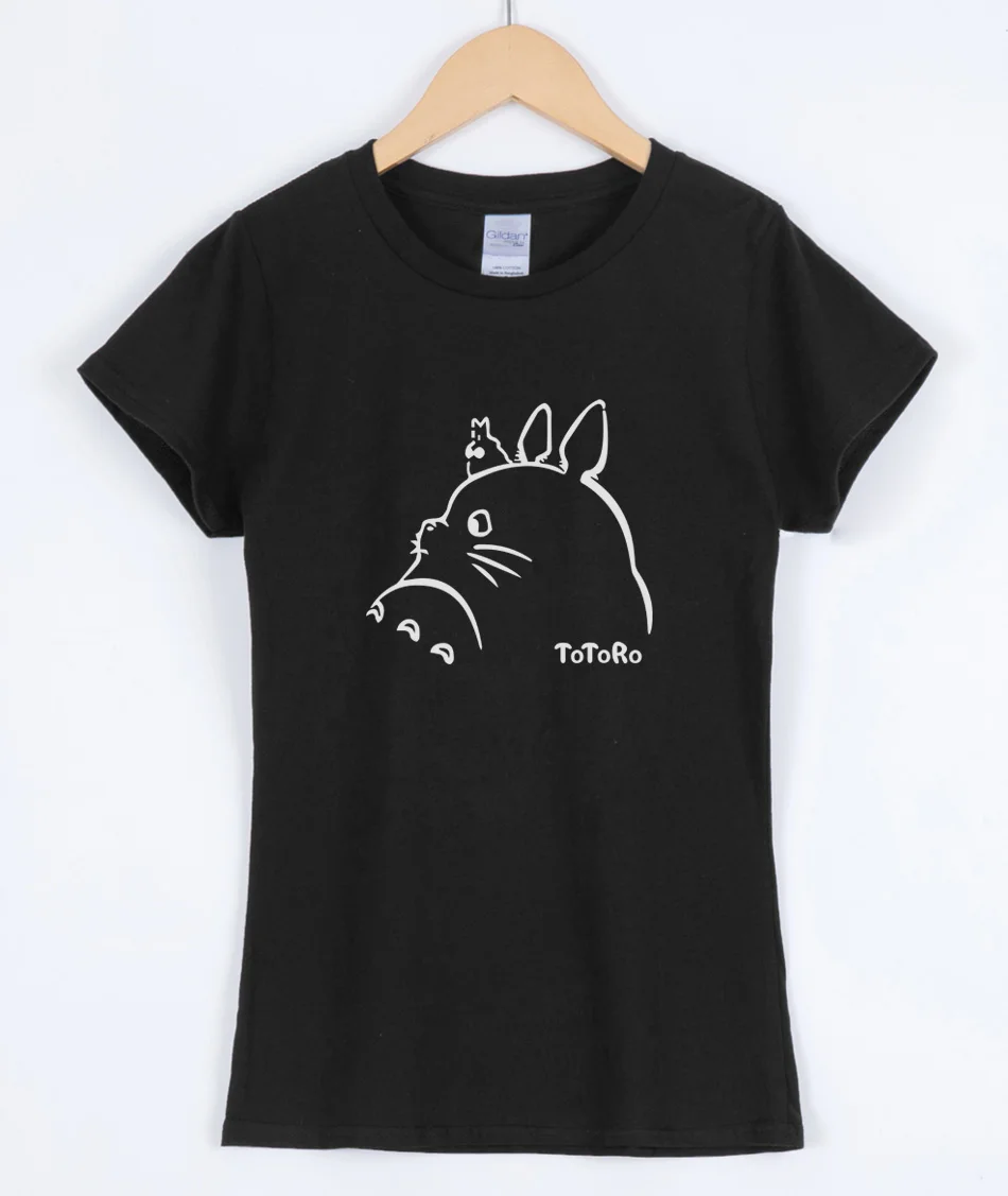 

Hot Sale T-shirts For Women Short Sleeve 2019 Summer Totoro Anime Kawaii Top Female T-shirt Fashion Cute Cotton Tees Shirt Kpop