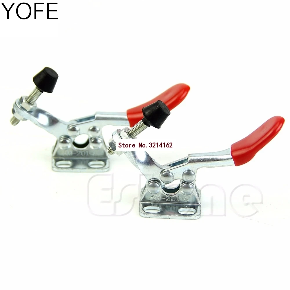 

YOFE 2Pcs Toggle Clamp GH201A 201A Horizontal Clamp Hand Tool Nice Gifts 07NOV