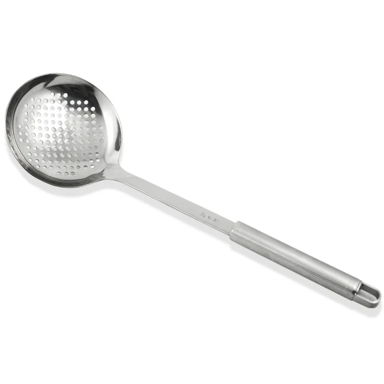 stainless steel kitchen cooking tools skimmers slotted spoon on