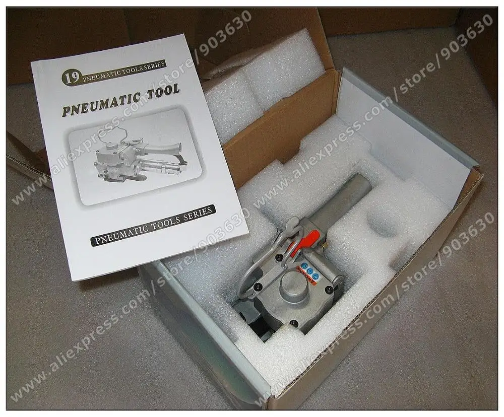 Best Quality  AQD19 plastic strapping tools equipment pneumatic PP PET straps banding packaging handpack manual packer machine