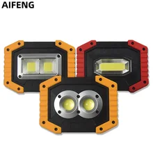 AIFENG портативный прожектор светодиодный рабочий свет AA или 18650 батарея работает наружное освещение для охоты фонарь для кемпинга фонарик