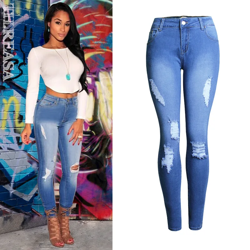 Ladies hole Jeans plus big size, 4XLhigh waist trouser aesthetic,embroidery denim mom,jean boyfriend for women,zaraing ankle