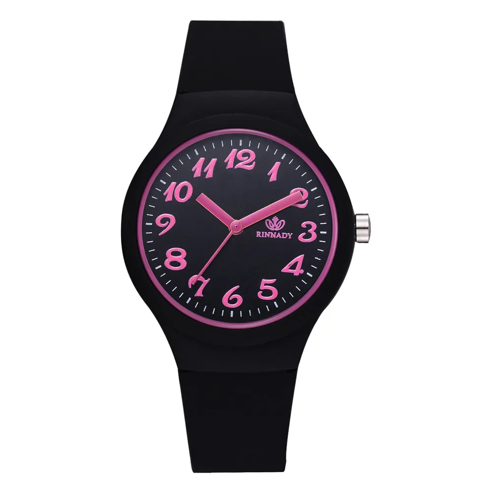 

Solid Pattern Wristwatch Clock Silicone Strap Women Watch Free Shipping Vintage Ladies Fashion Dress Quartz Wrist watches