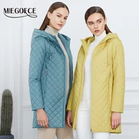 Новая весенняя коллекция MIEGOFCE 2018 куртка женская теплая с капюшоном женское стеганое пальто со стоячим воротником
