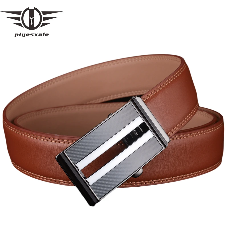 0 : Buy Plyesxale Ratchet Belt For Men Automatic Buckle Cowskin Genuine Leather Men ...