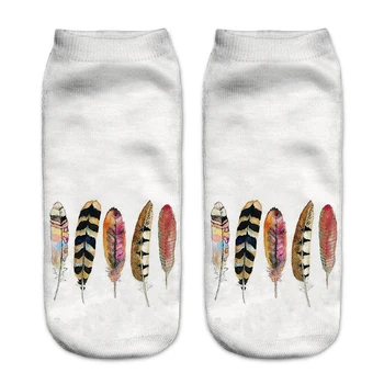 

New3D Print Socks Pusheen Giraffe avocado Flag fish Women Socks Cute Ankle Sock Multiple Cartoons Casual Type Teenager socks