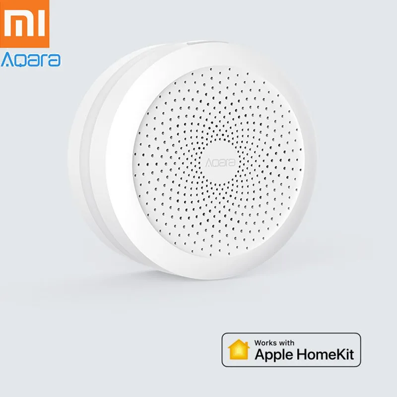 Xiaomi Aqara шлюз Умный дом для Apple Homekit шлюз Xiaomi Акуара смарт-шлюз концентратора двери, окна Сенсор человеческого тела Беспроводной переключатель влажность воды Сенсор шлюз для Интеллектуальное управление - Цвет: add EU adapter