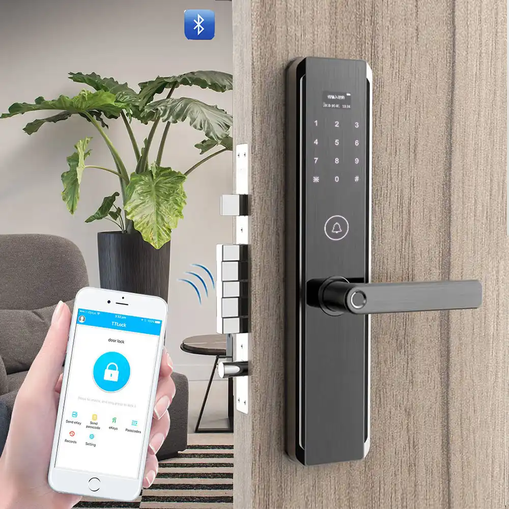 TUYA Smart Door Lock Digital Code Biometric Fingerprint Lock with WiFi