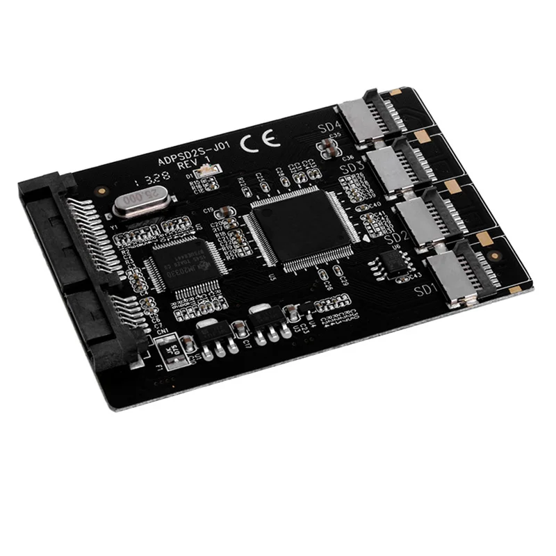 SATA 2,5 конвертер 4 Micro SD/TF карта на 22pin SATA RAID адаптер Quad TF карта