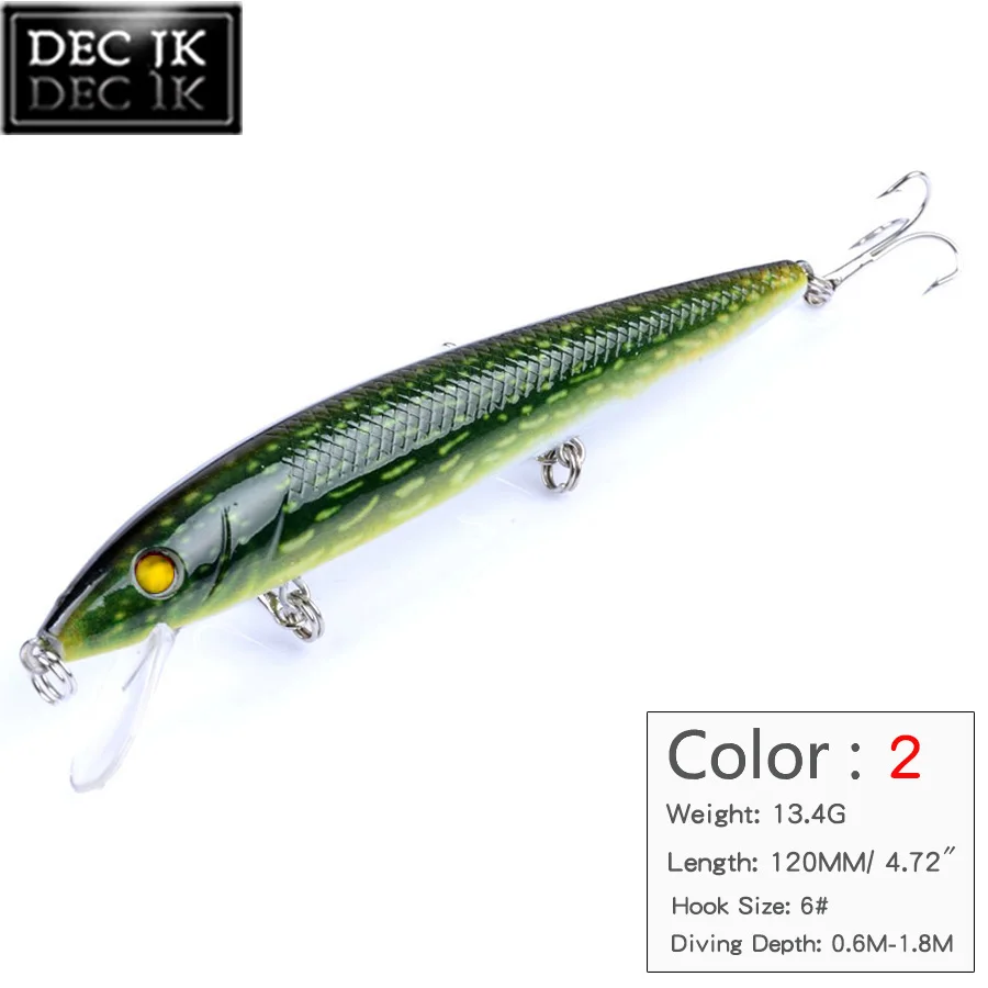 3D Eyes Floating Minnow Sea Fishing Lure Crankbaits Swimbait With Hook Wobblers Lures Laser Painted Hard Bait Artificial Baits (3)