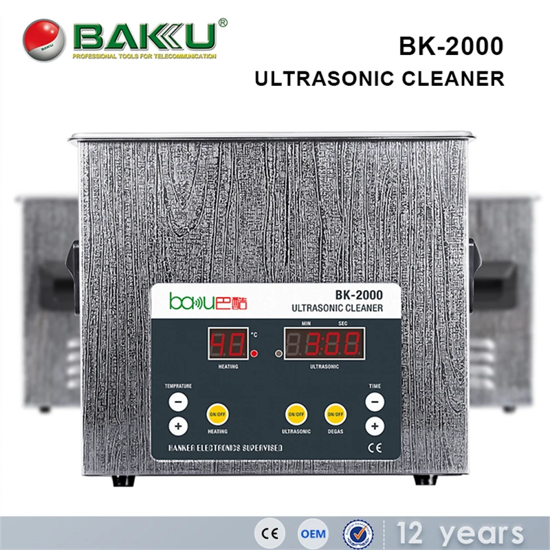 

3200ml Large Capacity 304 Stainless Steel Digital 40KHZ Ultrasonic Cleaner,Industry Heater,+Basket,Jewelry Fruit & Vegetable