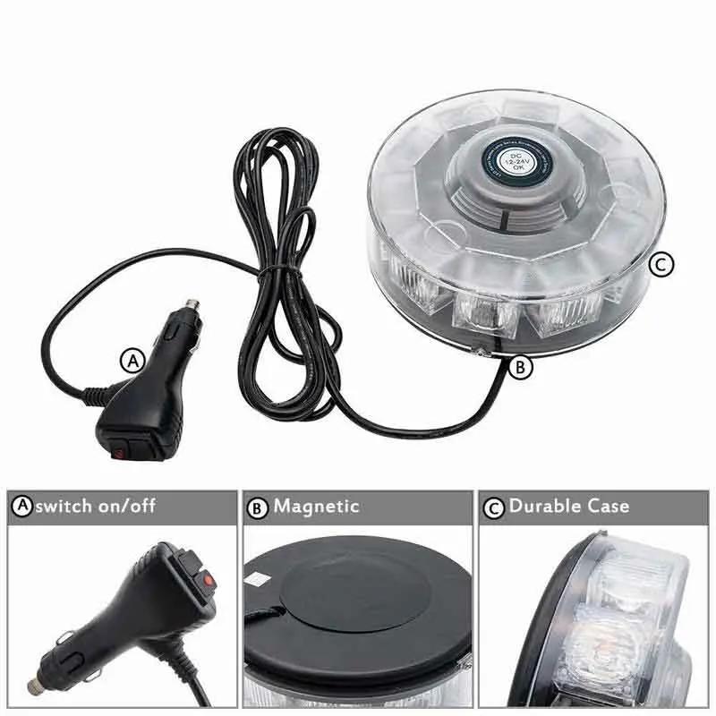 2021 High Intensity Green 10 LED 30W Volunteer Firefighter Emergency