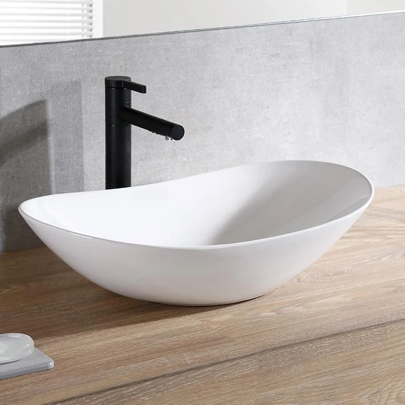 セラミック洗面台60cm ミニマリスト 芸術的 楕円形 磁器 バスルーム用 Bathroom Sinks Aliexpress セラミック洗面台60cm ミニマリスト 芸術的 楕円形 磁器 バスルーム用 Bathroom Sinks Aliexpress