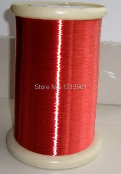 

DHL Freeshipping 10000m/pieces Free shipping 0.1 mm red new polyurethane enameled copper wire flying lead QA-1-155