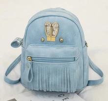 Frauen Kaninchen Niedliche Mini Rucksäcke Niedlich Umhängetaschen Quaste Taschen Südkoreanische Mode Kleine Tasche