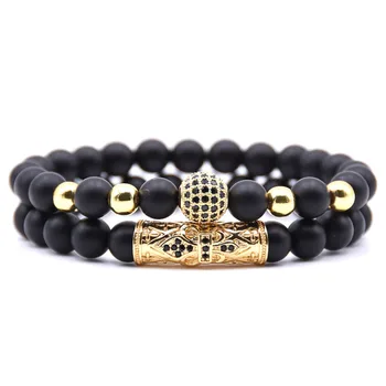 Bracelet Perle Noir Homme