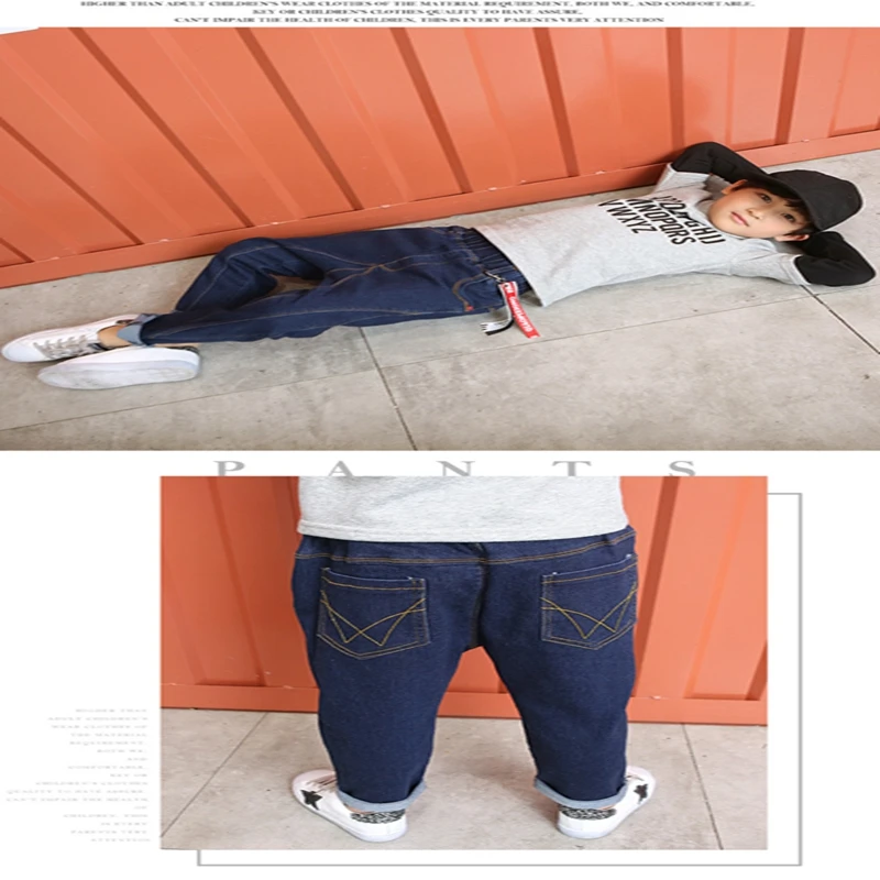 Baby Boys and childrens jeans Pants clothes In the spring and autumn South Korean style Radish jeans Stylish kids Clothing LRZLYX-A3 (11)