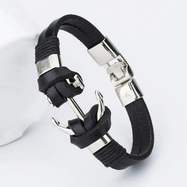 2017 Nuovo Fascino di Modo Braccialetti di Cuoio di Fascino Per Gli Uomini Popol 2017 Nuovo Fascino di Modo Braccialetti di Cuoio di Fascino Per Gli Uomini Popol